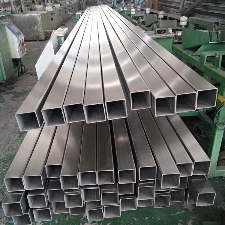 Aisi Rectangular 201 Stainless Steel Pipe Hairline Hollow Section Square Pipe