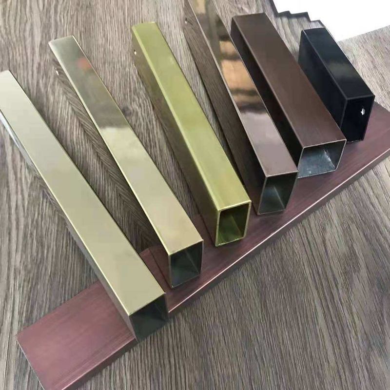 Stainless Steel Square Pipe Railing Design 0.2mm 0.3mm 0.4mm Stainless Steel Pipe Custom Stainless Steel Pipe