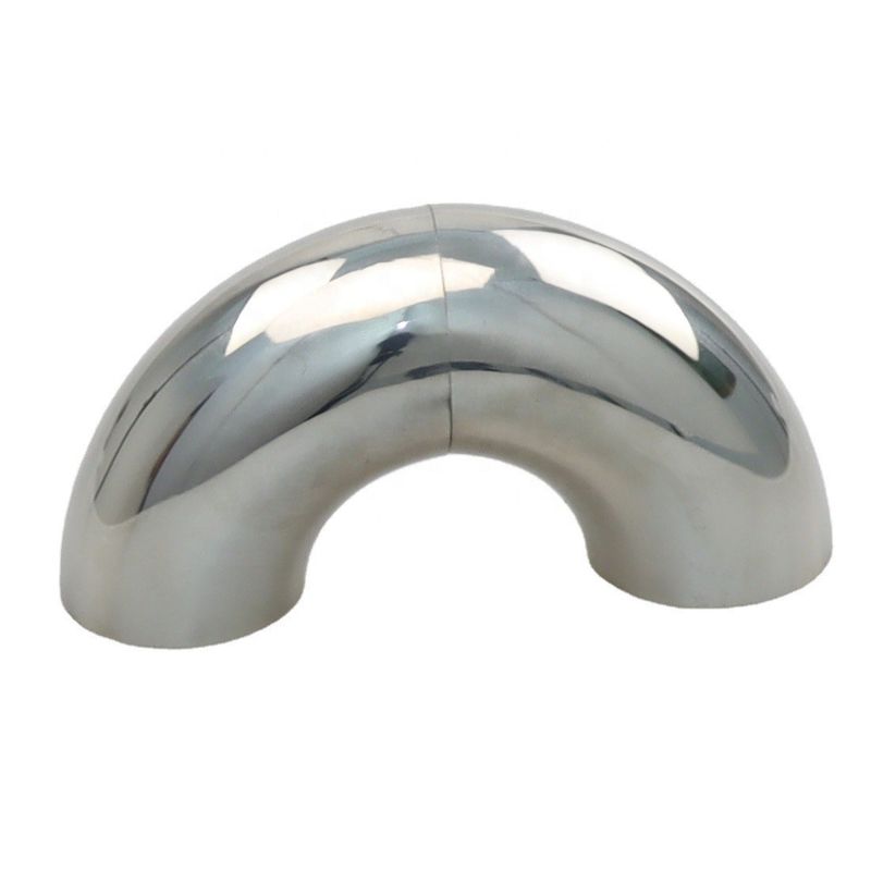 1.67in OD SS304 Pipe Elbow Stainless Butt Weld Fittings 42.4mm Arc 115mm 90 Degree